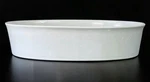 Ikea Casserole Dish Oval White Stoneware Baking Portugal Oven Safe 9X8X2.5". Fixed Price $9.79.