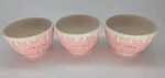 Set Of Three D Lusso Home Collection Ceramic Ice Cream Bowls Pink. Fixed Price $19.77.
