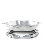 Arthur Court Brand New Box Crab Large Salad Bowl .. Mint 16". Fixed Price $222.75.