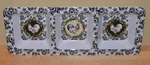Keller-charles Rooster Design 3 Section Serving Tray Chicken Melamine Dip Dish. Fixed Price $24.99.