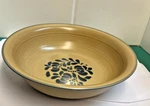 Pfaltzgraff Folk Art 3 Qt Salad Serving Bowl 12" Stoneware Excellent Condition. Fixed Price $40.00.