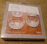 Dublin Collection Shannon Crystal By Godinger Set Of Dessert Bowls 4-5/8"D New. Fixed Price $35.00.