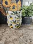 Royal Norfolk Cereal Soup Ice Cream Bowls Ceramic Yellow Lemons Set Of 4. Fixed Price $29.99.