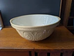 Vintage Cloverleaf Tg Green Pottery Gripstand Mixing Bowl /12.5" England. Fixed Price $50.00.