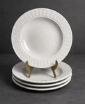 Totally Today TTO12 Fruit Bowls Set 4 White Embossed 6.5. Fixed Price $16.99.