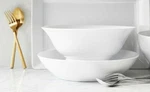 Pillivuyt, Cecil Large 14.5" French Shallow Porcelain Pasta / Serving Bowl, New. Fixed Price $165.00.