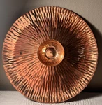 Godinger Hammered Copper Centerpiece Bowl Tray 14 Modern Decor. Fixed Price $39.00.