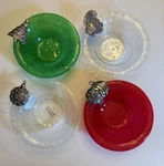 SET/4 Mud Pie Glass Bowls 6.25. Fixed Price $50.00.