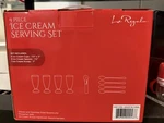 Le Regalo 9 Piece Ice Cream Serving Set Spoon Scooper Included Gift. Fixed Price $9.97.