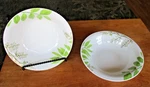 2 Royal Norfolk Greenbrier Leaves 7.5" Soup /cereal/pasta Bowls Euc!. Fixed Price $12.59.