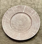 Anthropologie HP23 Bristlecone Wood Grain Tree Ring Lunch Plate 9". Fixed Price $14.99.