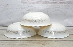 Arcopal Victoria Floral Cereal Bowls 6.25" Made In France Set Of 3. Fixed Price $25.00.