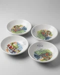 New Italy Ceramica Cuore Pasta Salad Soup Bowls 9" Amalfi Coast City Ocean Set 4. Fixed Price $76.00.