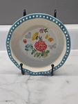 The Pioneer Woman Ceramic Bowl Bouquet Floral Spring Bird Mini Pie Dish Blue Rim. Fixed Price $9.97.