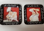 La Carte Ceramic Snack Trays Lot Of 2. Fixed Price $34.99.