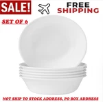 Corelle Classic Winter Frost White, Soup Bowls, Set Of 6 Free Ship Usa. Fixed Price $29.97.