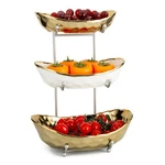 Buric Ceramic Fruit For Kitchen Counter, 3 Tier Serving Bowls With. Fixed Price $42.14.