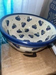 Polish Pottery Cereal Bowls Wild Blueberry Stoneware Boleslawiec Ceramika. Fixed Price $29.99.