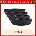 (4 Pack) Mainstays Black Eco-friendly Recycled Plastic Dinner Bowl, 43-OUNCE. Fixed Price $15.99.