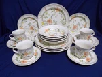 Mikasa Heritage "old Tapestry" F2005 Stoneware Service For 4 Total Of Pieces. Fixed Price $245.00.