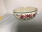 Vintage Asta 1982 Made Japan Red And Blue Floral Serving Bowl S5068 Nice. Fixed Price $9.99.