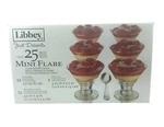 Libbey Just Desserts Mini Flare 25 Piece 2.7 Oz. Glass Dishes With Spoons New. Fixed Price $59.99.