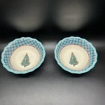 Pioneer Woman Wishful Winter Tree Bowls 7.5INCHES Set Of 2. Fixed Price $10.58.