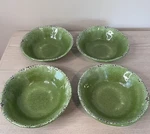 Pier One 1 Imports Carmelo Bowls 7 Green Cereal Salad Crackle Melamine Set Of 4. Fixed Price $19.95.