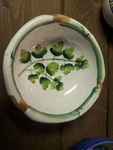 Intrada 8602 Hand Painted Ceramic Herbs 3D Bowl Dish Italy Italian Pottery. Fixed Price $25.00.