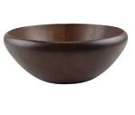 New Vintage Thomas O'brien Modern Rubberwood Salad Fruit Bowl 11" Heavyweight. Fixed Price $24.95.