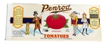 Vintage Penrod Tomatoes Paper Crate Label 10 X 4. Fixed Price $5.99.
