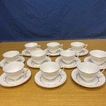 Royal Doulton H4935 Rondo" (10 Sets) Of Cups & Saucers. Fixed Price $96.00.