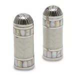 Julia Knight Classic 3.5-INCH, Salt And Pepper Shaker Set, Snow. Fixed Price $63.99.