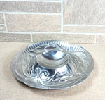 Wilton Armetale Acanthus Chip Dip Tray Round 13.5" Serveware Platter 7890501. Fixed Price $39.99.