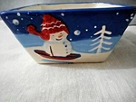 St. Nicholas Square Let It Dish Bowl New Label In 4 Different Snowmen. Fixed Price $9.49.