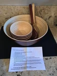 Pre Owned But Unused Bamboo Salad Bowl Set By Orbit Home. Fixed Price $59.99.