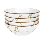 Fanquare Gold Marble Crereal Bowls 24 Oz, Porcelain Soup Set Of 4, Past.... Fixed Price $35.05.