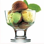 Lav Elegant Cream Sundae Glass Set, Service BOWLS,6 PCS,9.7OZ. Fixed Price $29.90.