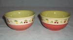 Pfaltzgraff Pistoulet Set Of 2 Berry Dessert Bowls Jana Kolpen. Fixed Price $10.98.