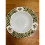 2000-2008 American Atelier Lattice Fruit Rim Soup Bowls Set Of 4 Porcelain. Fixed Price $39.99.