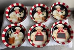 Set Of 6 Certified International Pasta Bowl Stephanie Stouffer Bon Appetit Chef. Fixed Price $33.95.