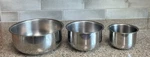 Vollrath Usa Stainless Steel Nesting Mixing Bowls Set Of 3 ( 1.5 Qt) Read Vtg. Fixed Price $18.00.