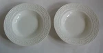 Pr Mikasa American Countryside Rimmed Flat White Soup Bowls 9 1/2". Fixed Price $24.22.
