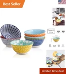 Porcelain Ice Cream Set Of 6, Small Bowls, Ceramic For Dessert, I.... Fixed Price $34.58.