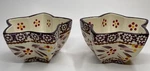 Pair Of Temp-tations By Tara Eggplant Old World Star-shaped Bowls.. Fixed Price $13.00.