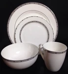 Gorham Studio Bone China 4 Pc Place Setting Dinner Salad Plate Bowl 12OZ Mug New. Fixed Price $100.00.