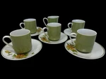 Vintage 1970 Mikasa Ponte Vedra Coffee Tea Set For 5 With Creamer 2996 & 2020M. Fixed Price $27.08.