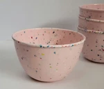 Zak! Melamine Pink Confetti Soup Bowls Set Of 4. Fixed Price $99.99.
