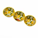 Il Mulino Lemons Lemontree Melamine Divided Round Three Section Serving Bowl. Fixed Price $44.99.
