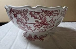 Mud Pie Classic Toile Stoneware Pedestal Bowl Christmas French Country Cottage. Fixed Price $34.99.